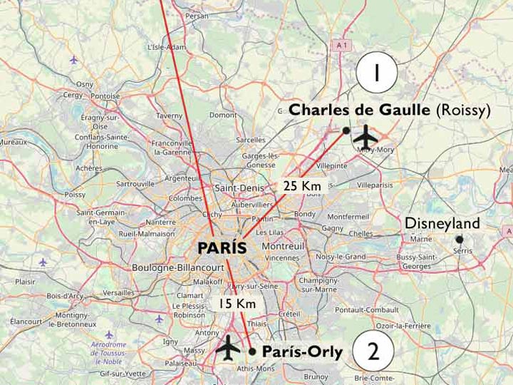 Los aeropuertos de París