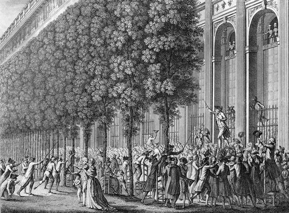 Discurso de Desmoulins en el Palais Royal