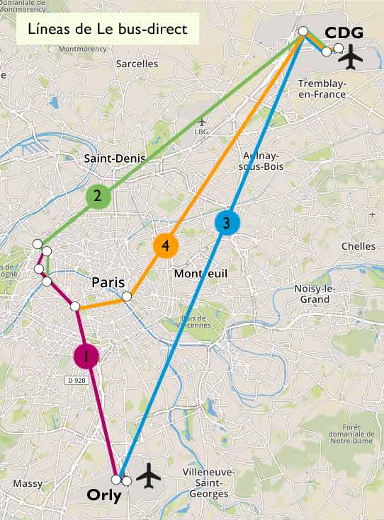 How to get to Paris-Charles De Gaulle in Roissy-En-France by Bus, Light Rail, RER or Train?