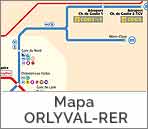 Mapa RER aeropuerto Orly