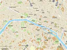 Mapa de monumentos de París