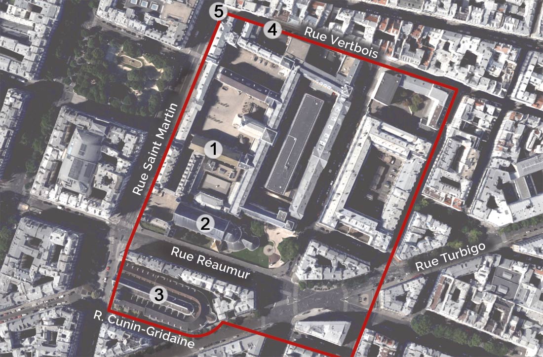 Mapa de Saint Martin des Champs