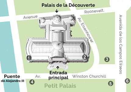 Planta del Grand Palais